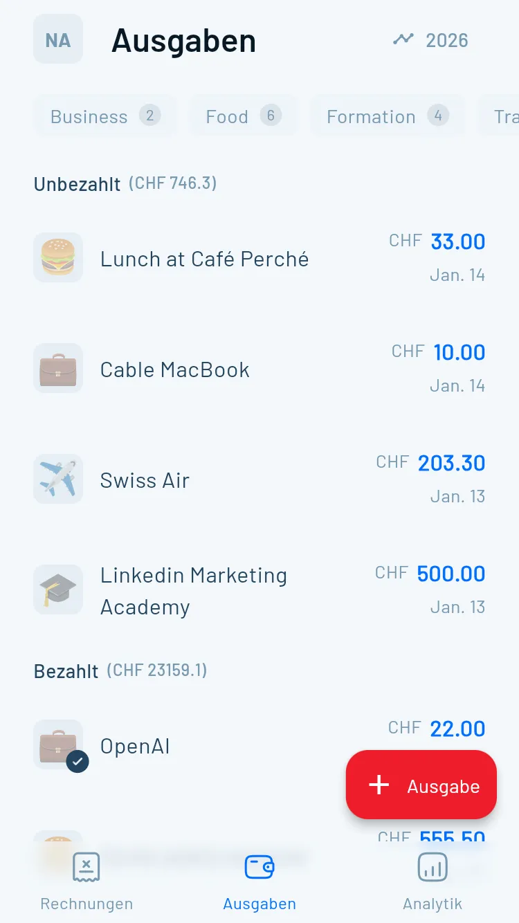 Magic Heidi Expense Tracking Mobile