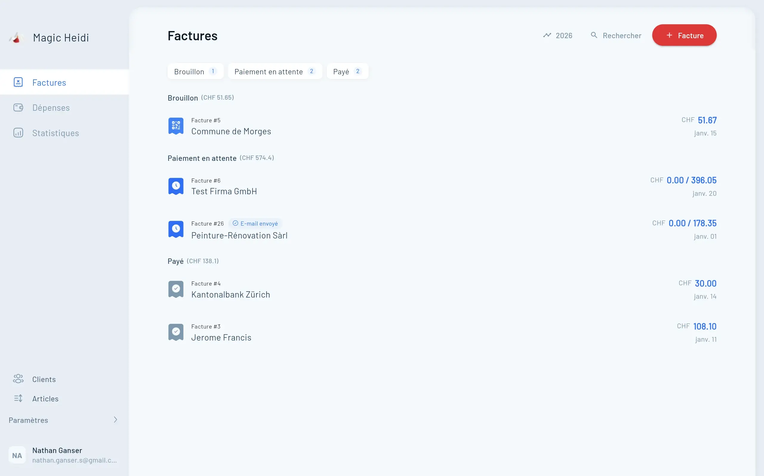 Meilleur logiciel facturation Suisse 2026